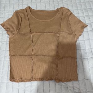 Cropped Patched T-Shirt